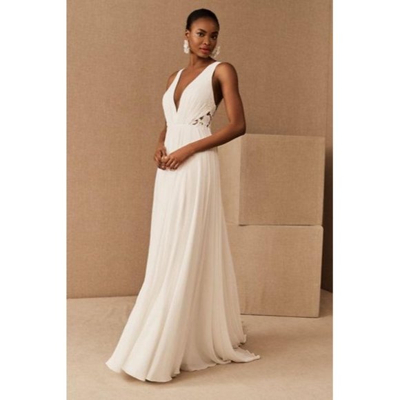 BHLDN Jenny Yoo Elinor Wedding Gown Size 6 NEW - Picture 11 of 16